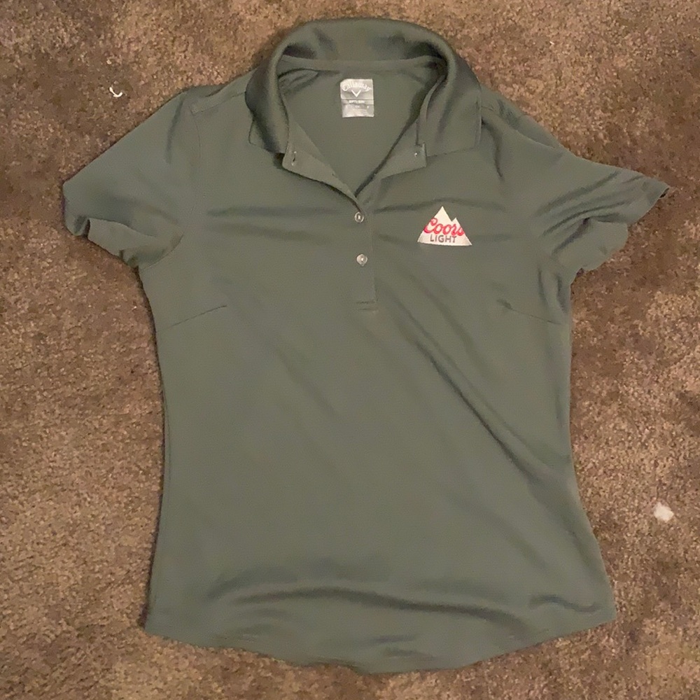 Coors light small v neck button up
